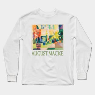 Garden on Lake Thun by August Macke Long Sleeve T-Shirt